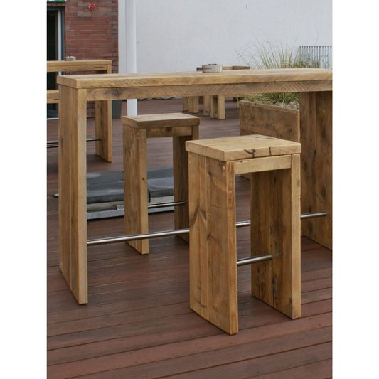 Bauholz Hochhocker, Wangenform - Gastronomie