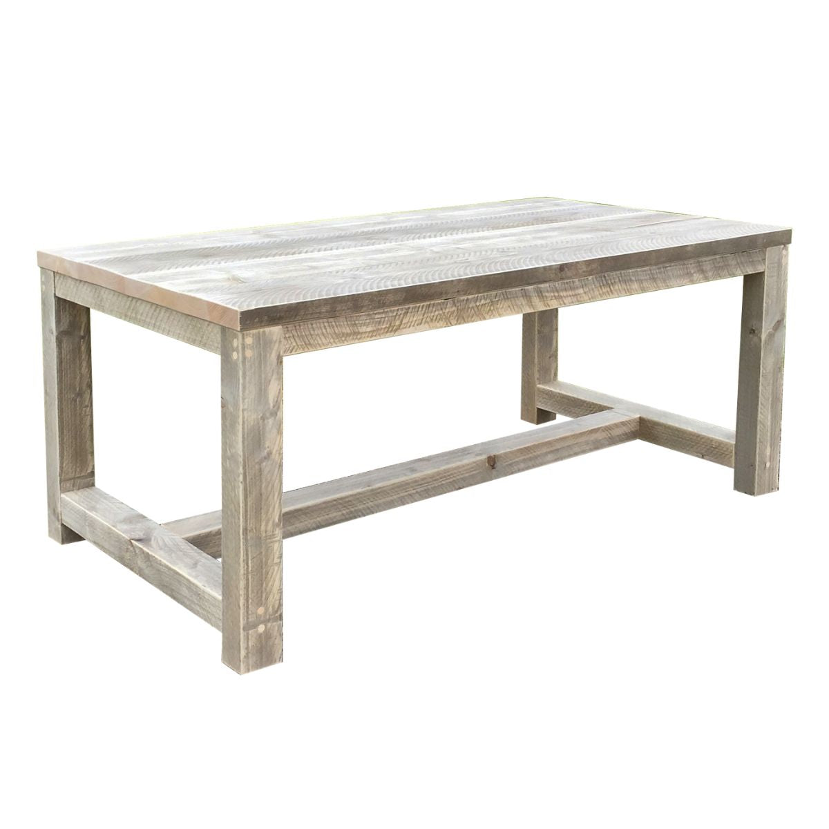 Bauholz Tisch mit Holzstreben, klassisch