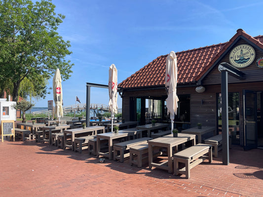 Klassisches Tisch und Bänke (Set) ohne Rückenlehne - Gastronomie