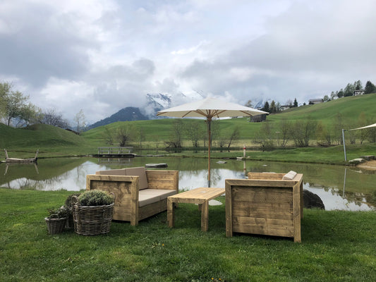 Lounge Sofa, Kantholzrahmen - Gastronomie